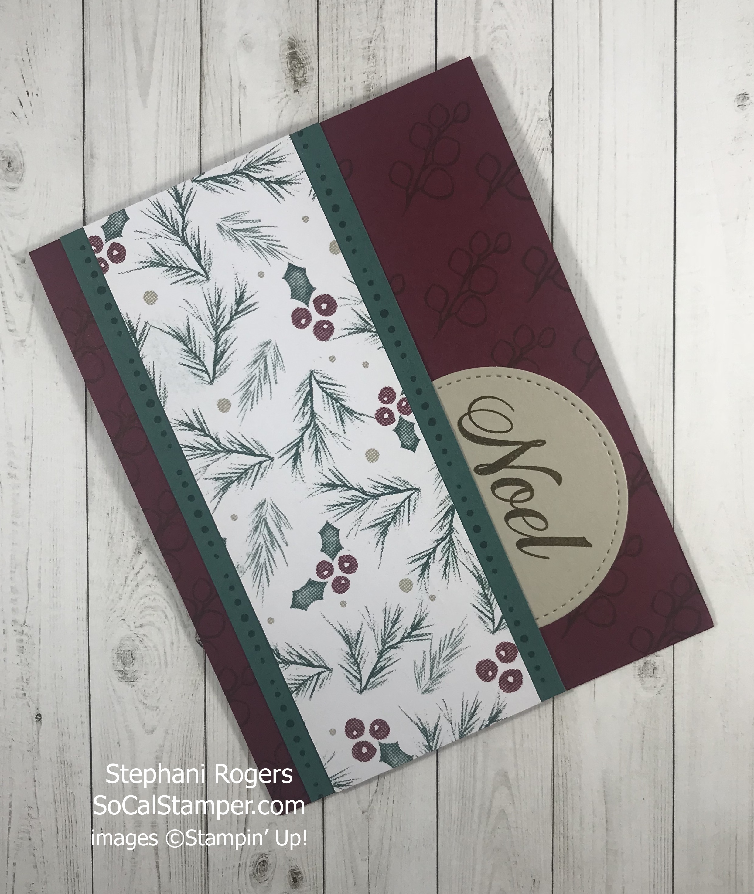 Peaceful Noel Simple Christmas Card