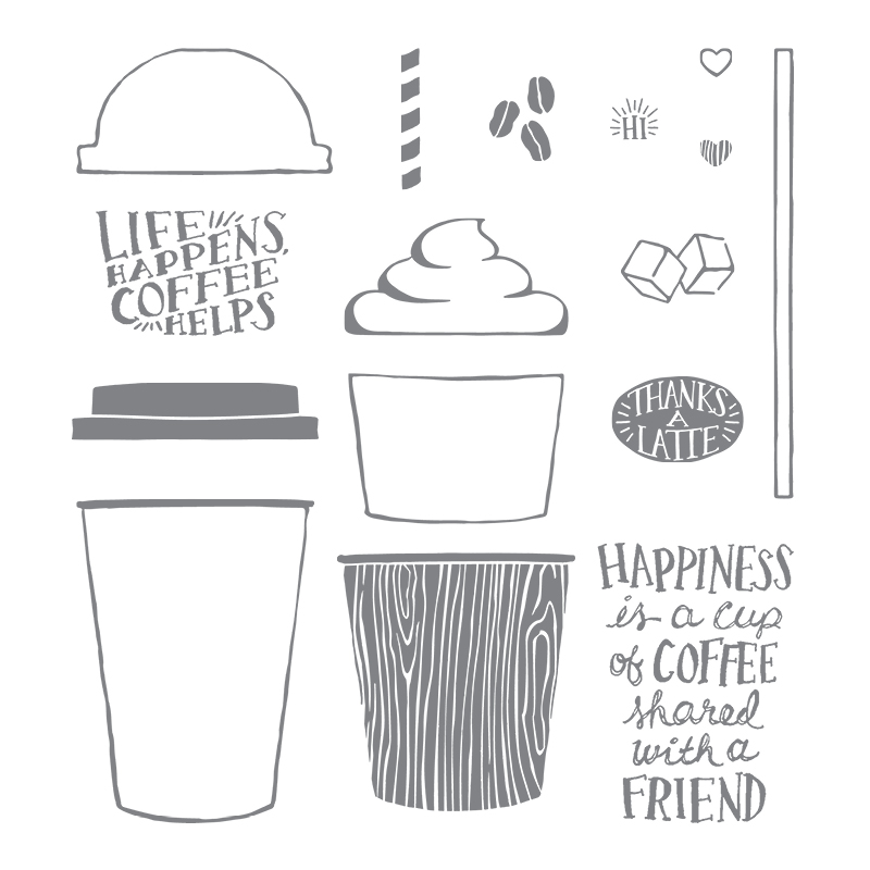 Image of Coffee Cafe stamp set