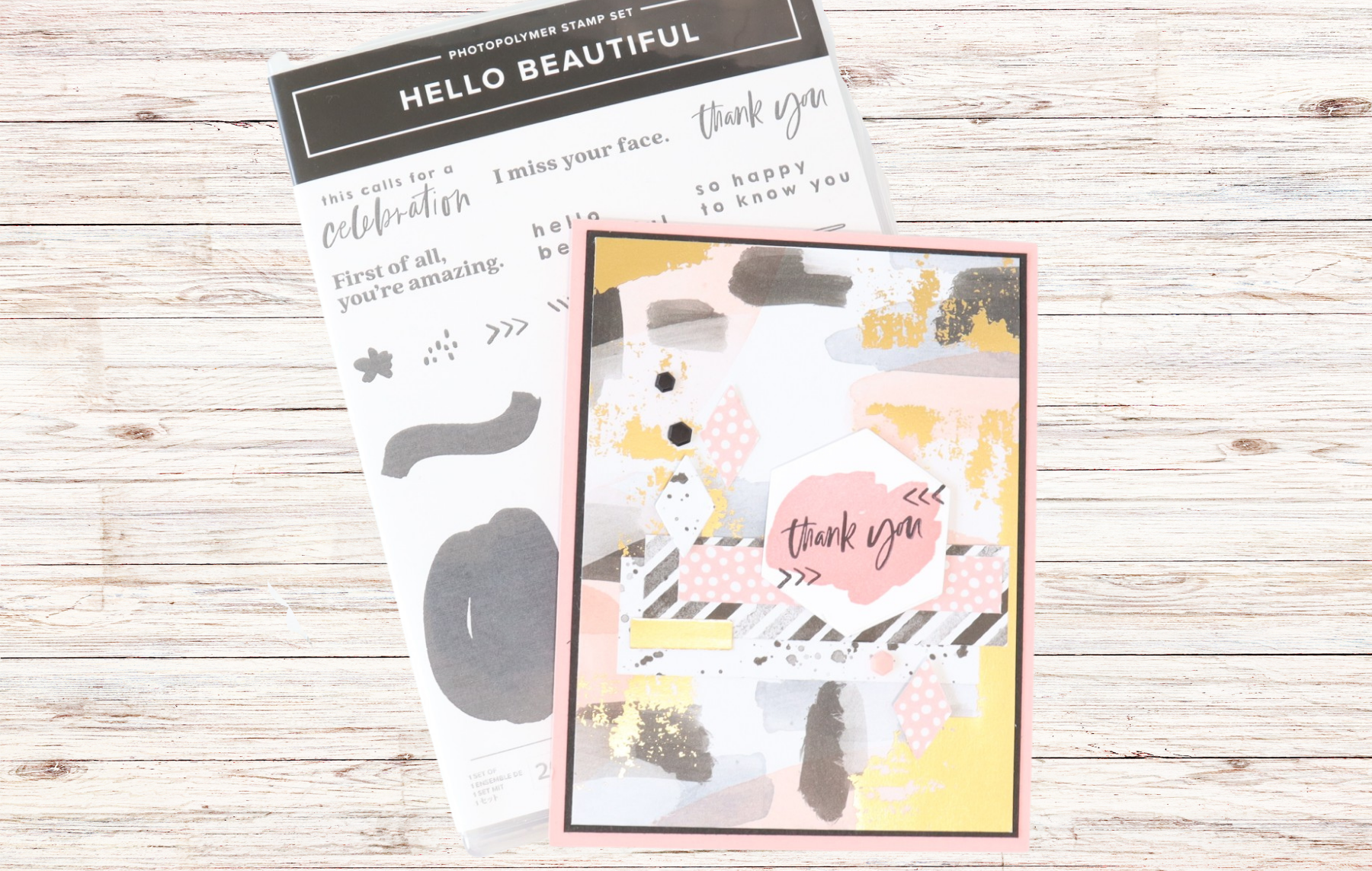 Thank You Card Using Paper Scraps